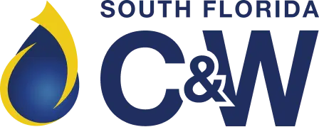 South Florida C&W blue yellow flame logo