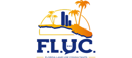 Florida Land Use Consultants logo with palm trees